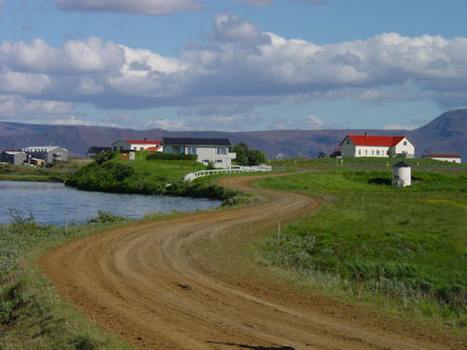 The summer sun shines for 21 hours per day on Flatey Island